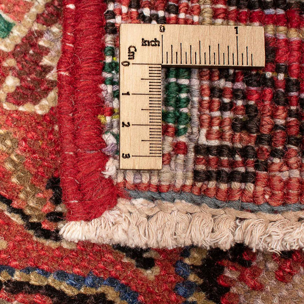 Persisk tæppe - Nomadisk - 346 x 257 cm - lysrød