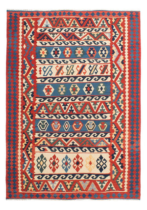 Kelim-tæppe - orientalsk - 263 x 193 cm - flerfarvet