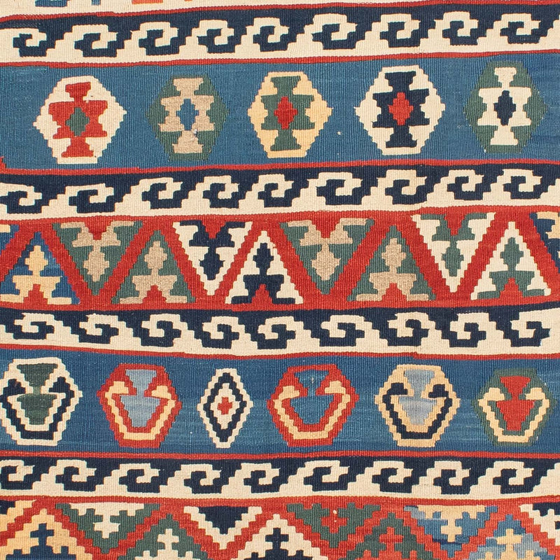 Kelim-tæppe - orientalsk - 263 x 193 cm - flerfarvet