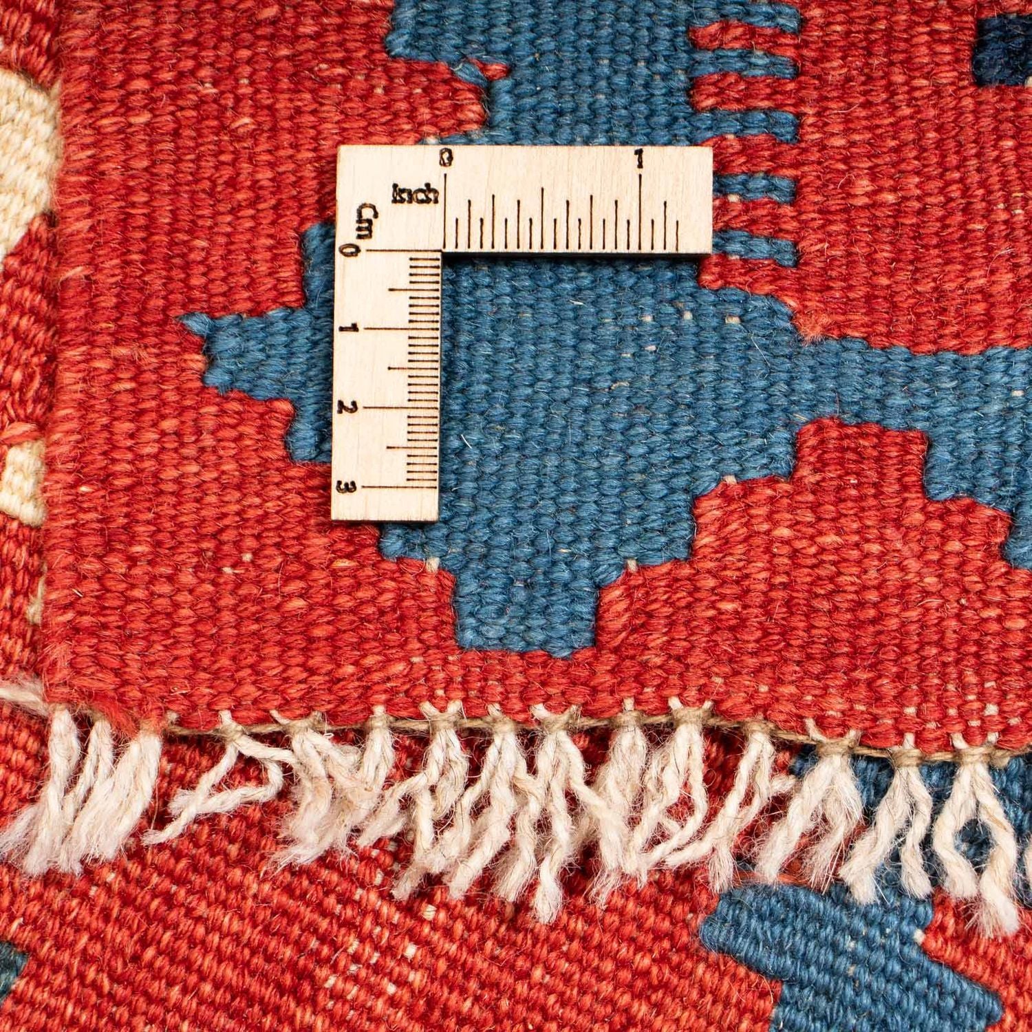 Kelim-tæppe - orientalsk - 307 x 199 cm - rød