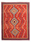 Kelim-tæppe - orientalsk - 271 x 215 cm - rød