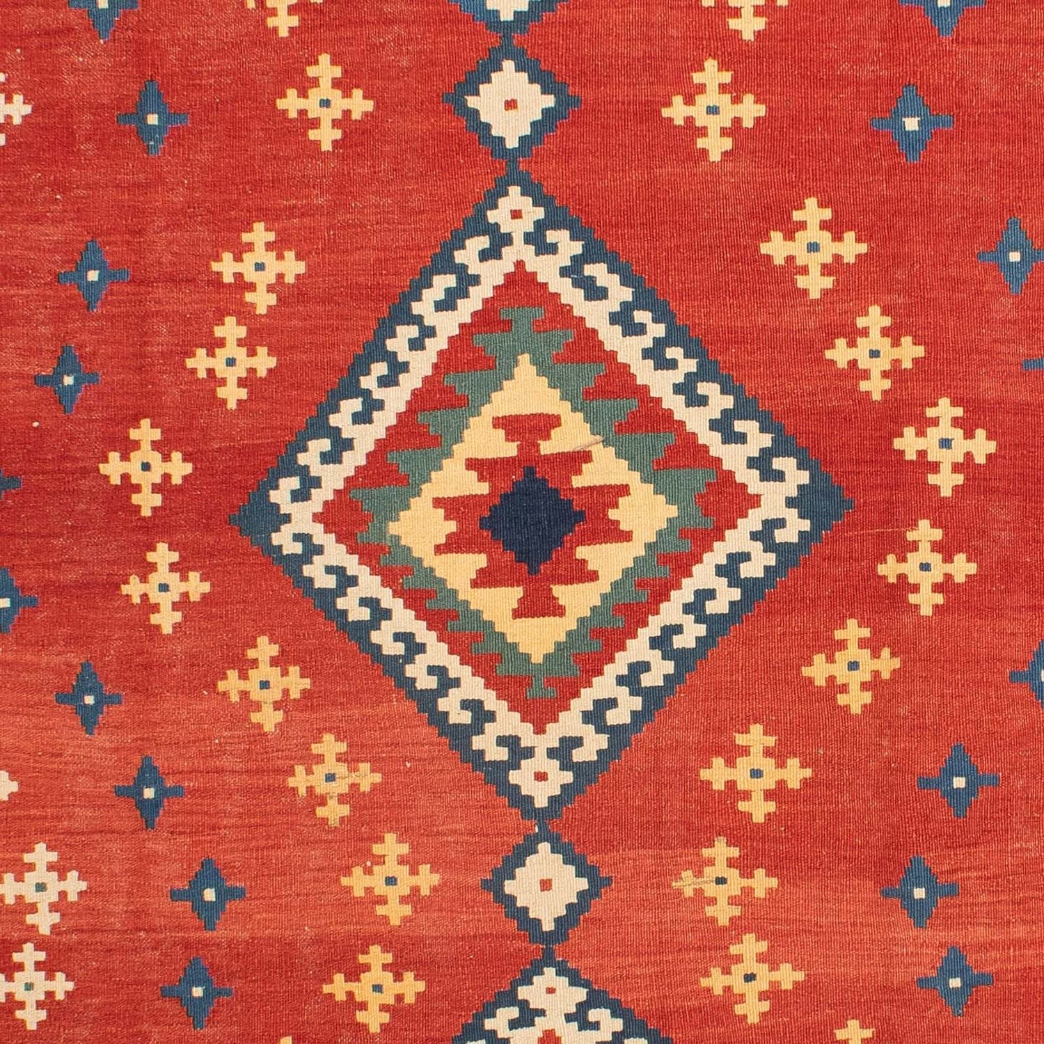 Kelim-tæppe - orientalsk - 271 x 215 cm - rød