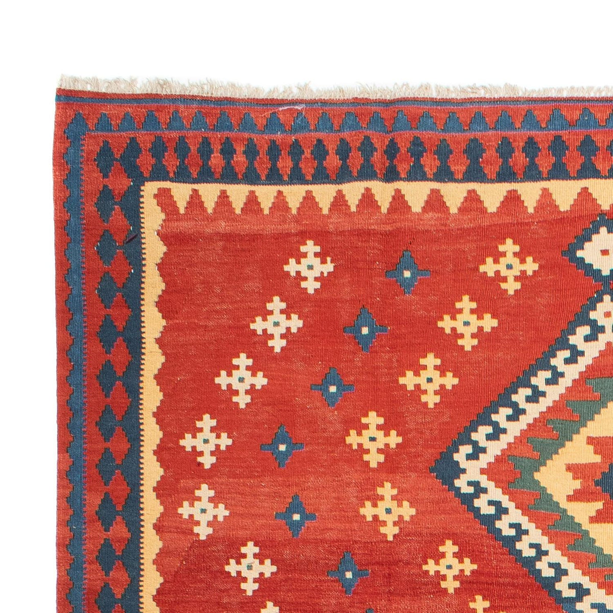 Kelim-tæppe - orientalsk - 271 x 215 cm - rød