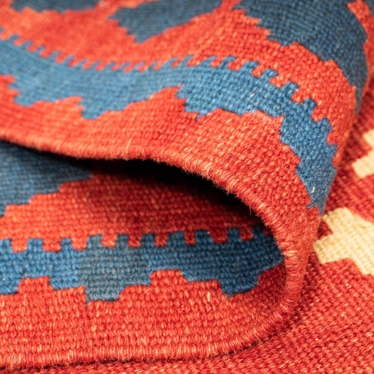 Kelim-tæppe - orientalsk - 271 x 215 cm - rød