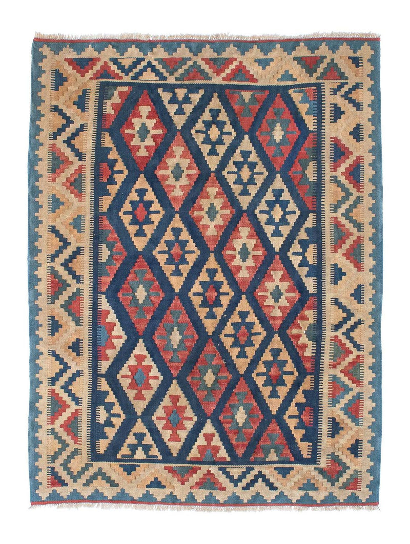 Kelim-tæppe - orientalsk - 167 x 126 cm - flerfarvet