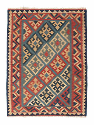 Kelim-tæppe - orientalsk - 170 x 126 cm - flerfarvet
