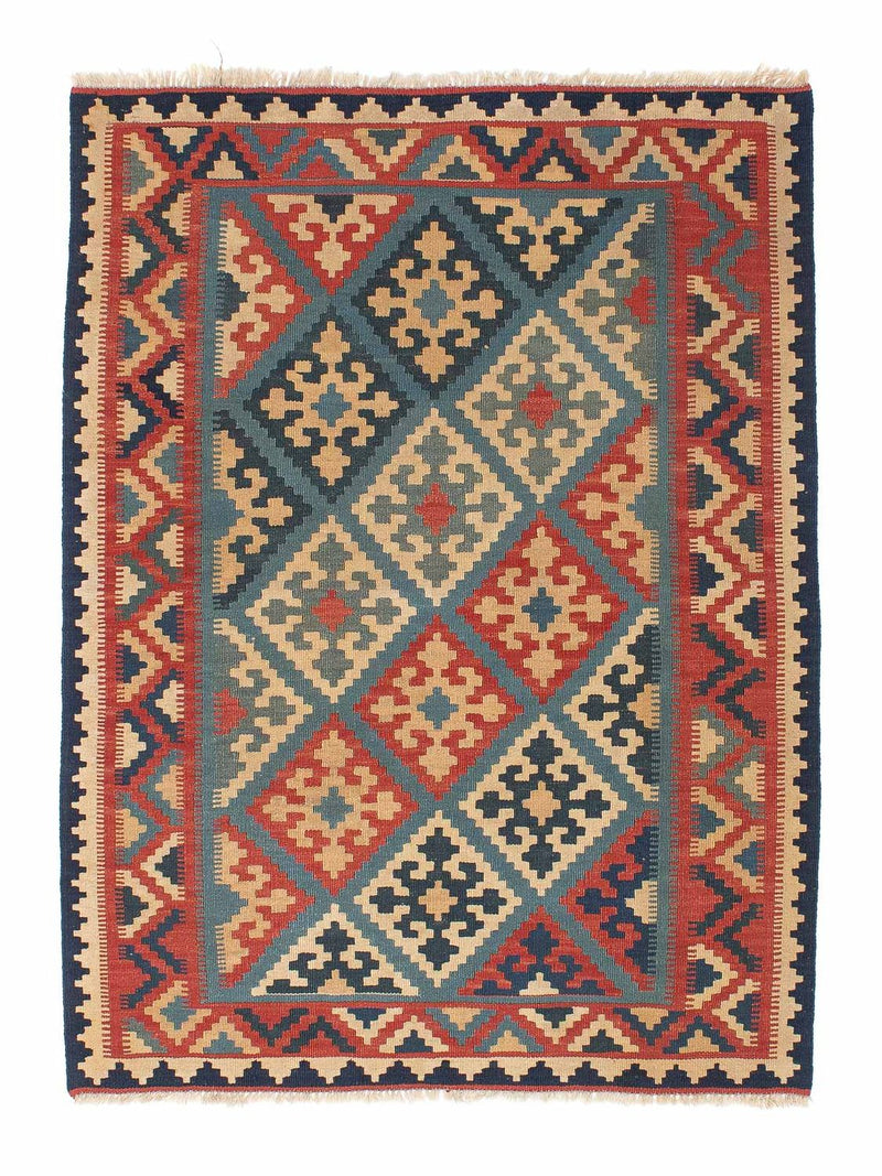 Kelim-tæppe - orientalsk - 170 x 126 cm - flerfarvet