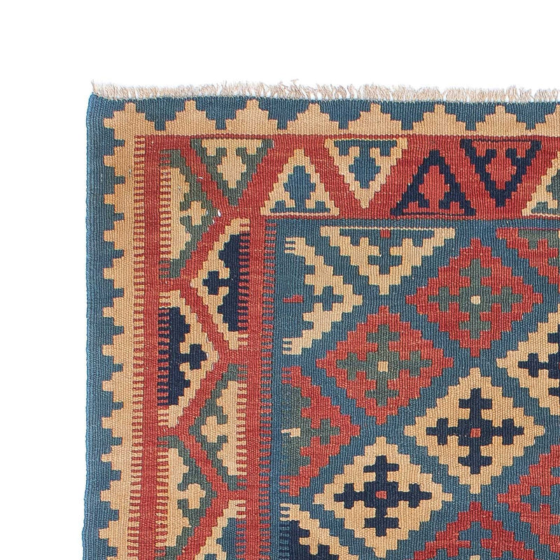 Kelim-tæppe - orientalsk - 166 x 127 cm - blå