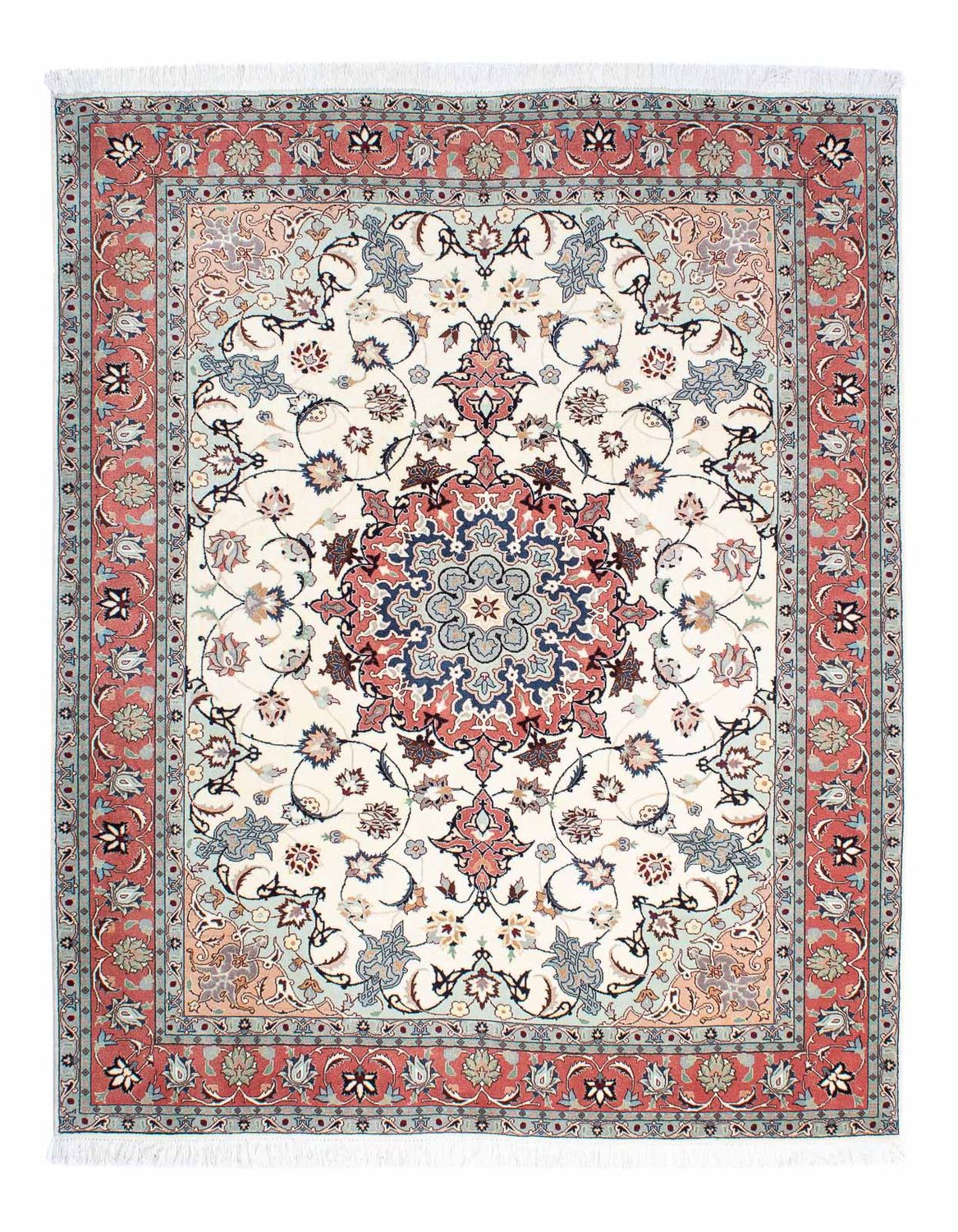 Persisk tæppe - Tabriz - Royal - 193 x 158 cm - beige