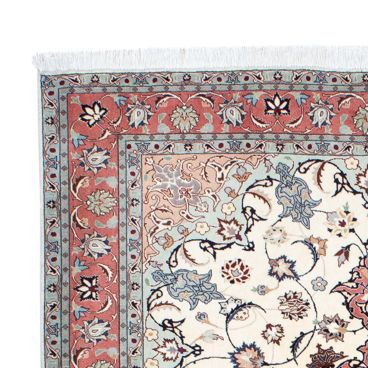 Persisk tæppe - Tabriz - Royal - 193 x 158 cm - beige
