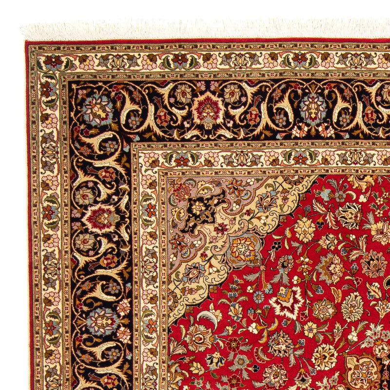 Persisk tæppe - Tabriz - Royal firkantet  - 203 x 203 cm - rød
