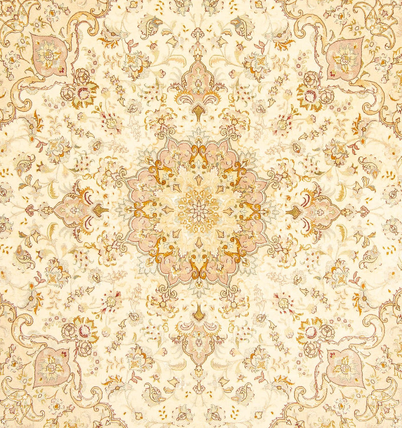 Persisk tæppe - Tabriz - Royal firkantet  - 210 x 202 cm - beige