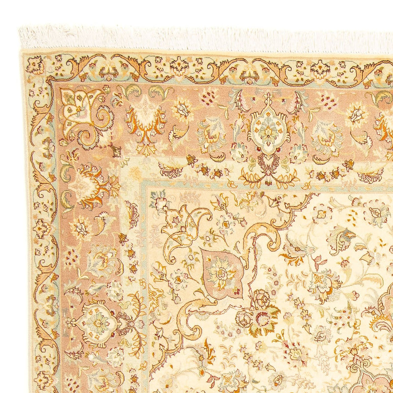 Persisk tæppe - Tabriz - Royal firkantet  - 210 x 202 cm - beige
