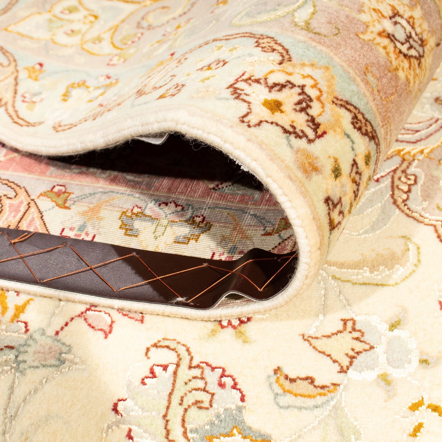 Persisk tæppe - Tabriz - Royal firkantet  - 210 x 202 cm - beige