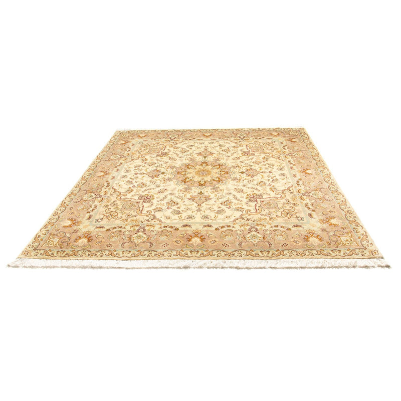 Persisk tæppe - Tabriz - Royal firkantet  - 210 x 202 cm - beige