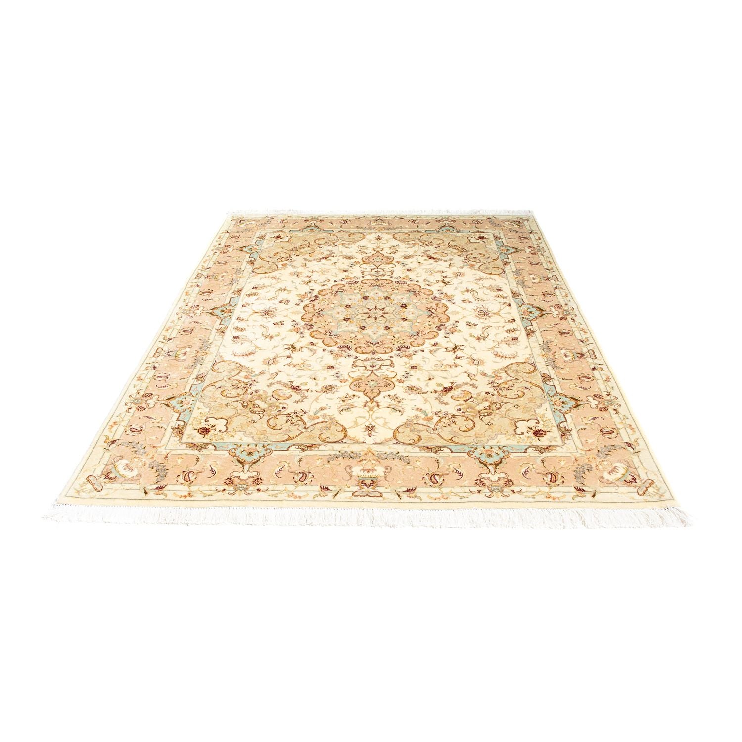 Persisk tæppe - Tabriz - Royal - 208 x 156 cm - beige