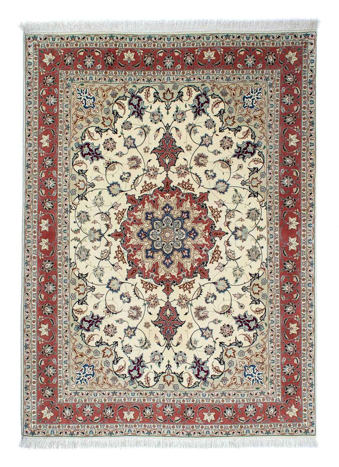 Persisk tæppe - Tabriz - Royal - 201 x 156 cm - beige