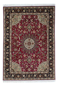 Persisk tæppe - Tabriz - Royal - 213 x 152 cm - mørkerød