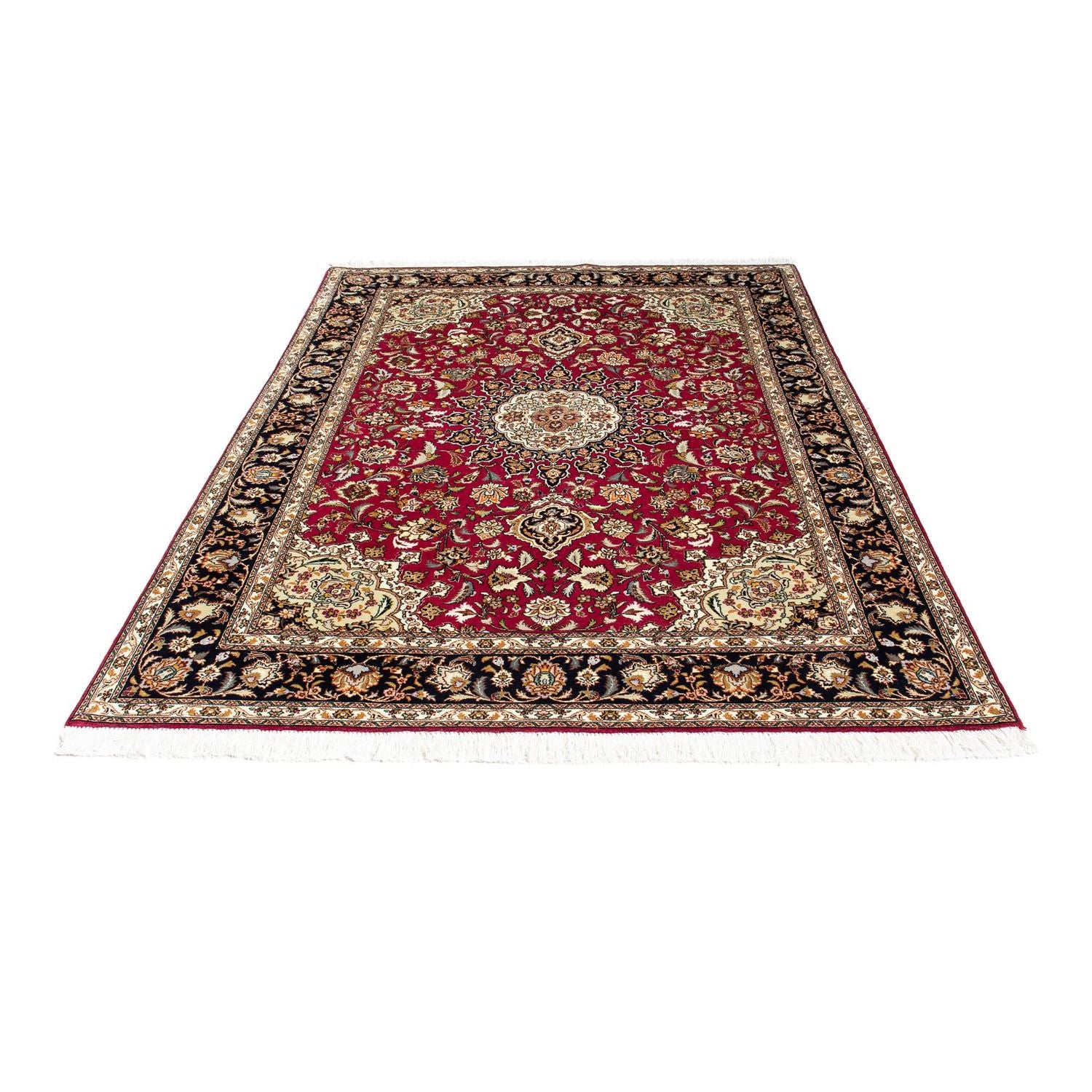 Persisk tæppe - Tabriz - Royal - 213 x 152 cm - mørkerød