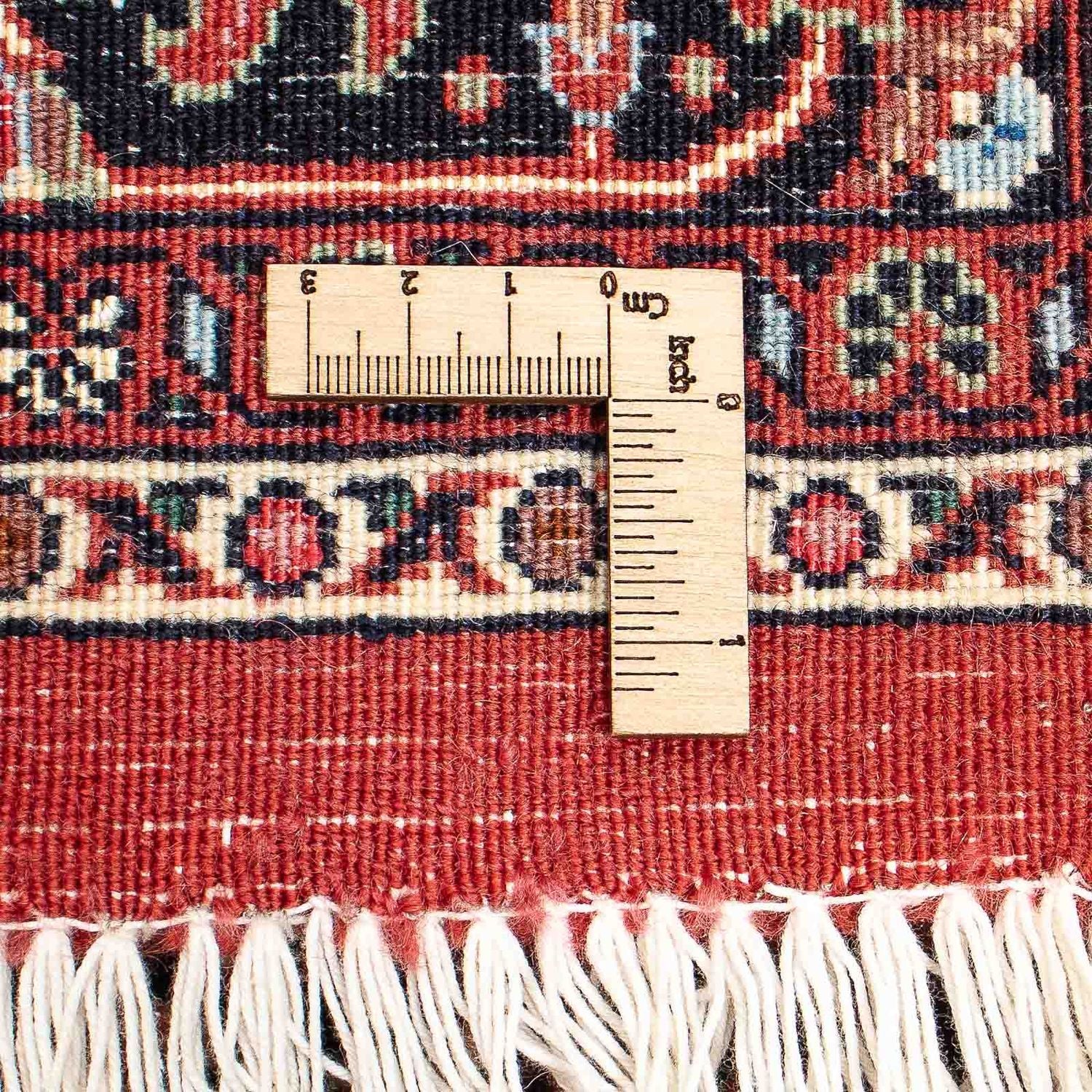 Persisk tæppe - Bijar - 202 x 152 cm - lysrød