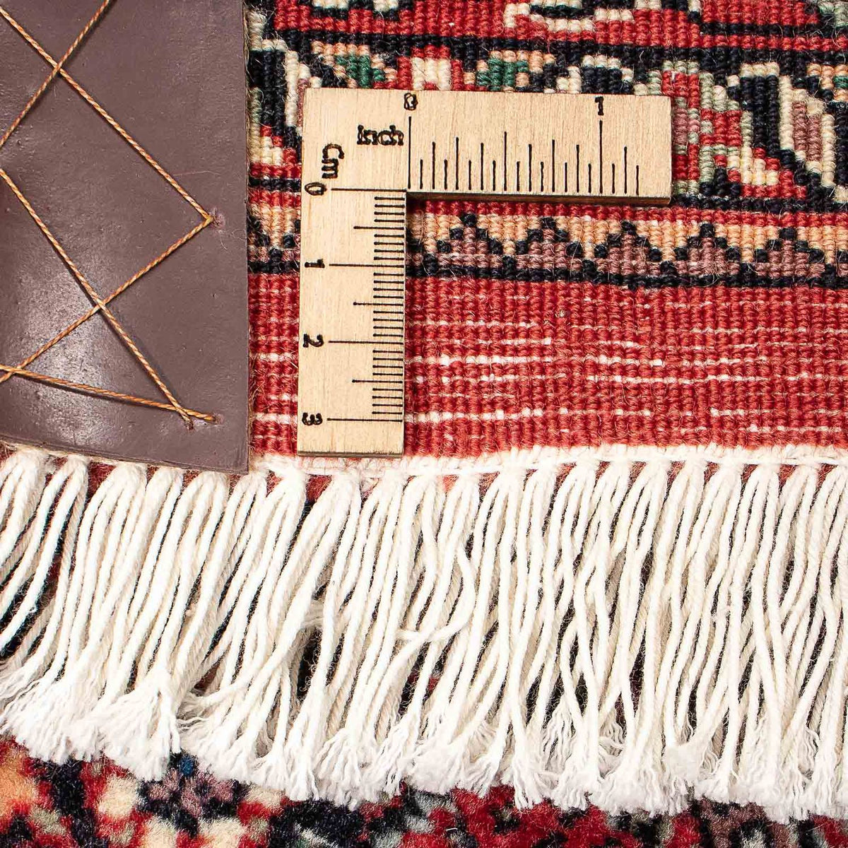 Persisk tæppe - Bijar - 217 x 140 cm - lysrød