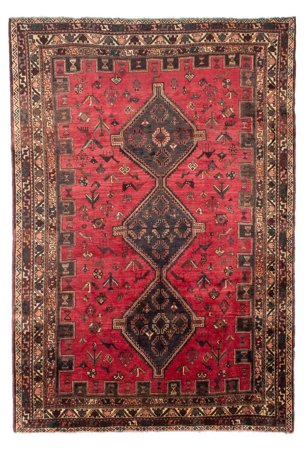 Persisk tæppe - Nomadisk - 294 x 217 cm - rød