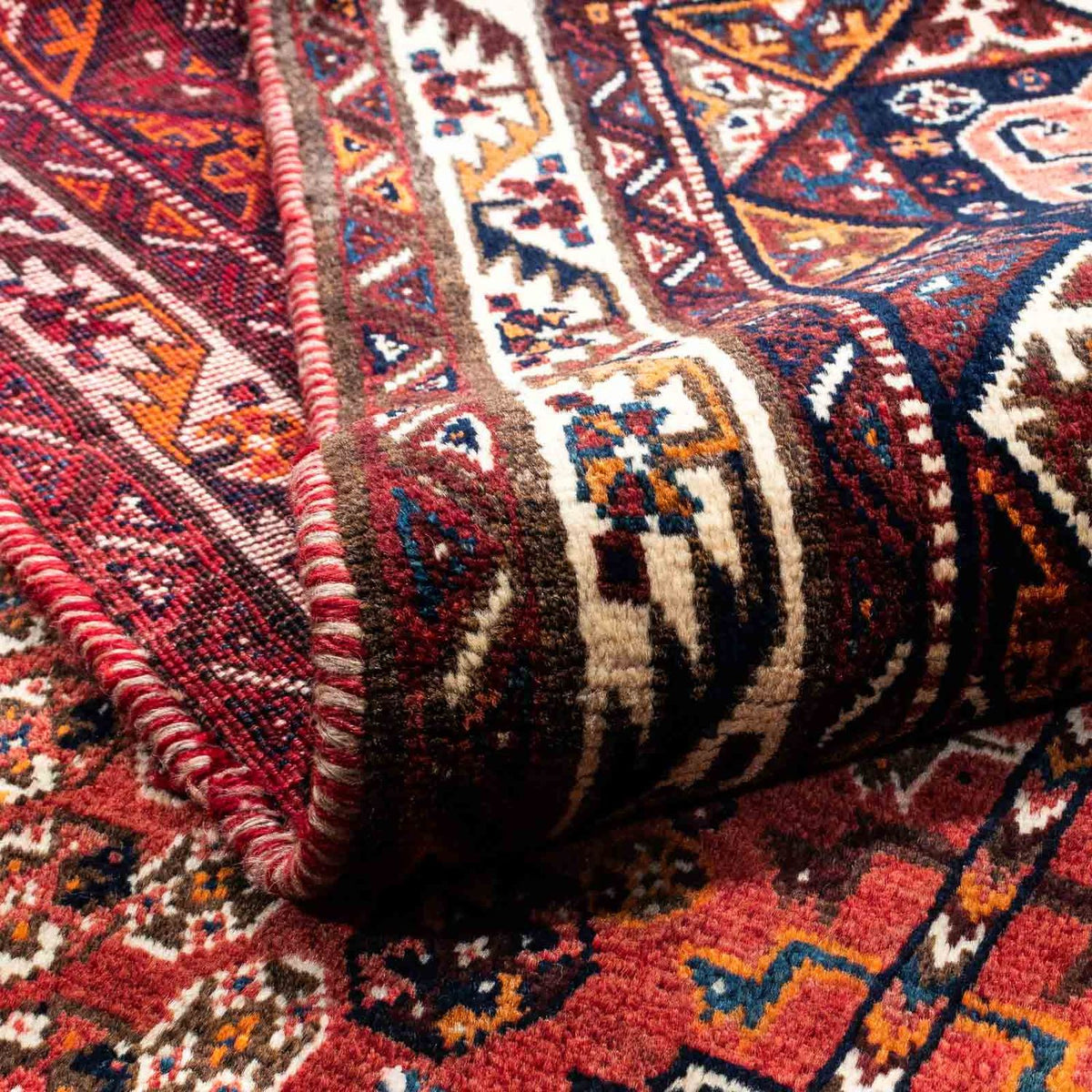 Persisk tæppe - Nomadisk - 255 x 160 cm - rød