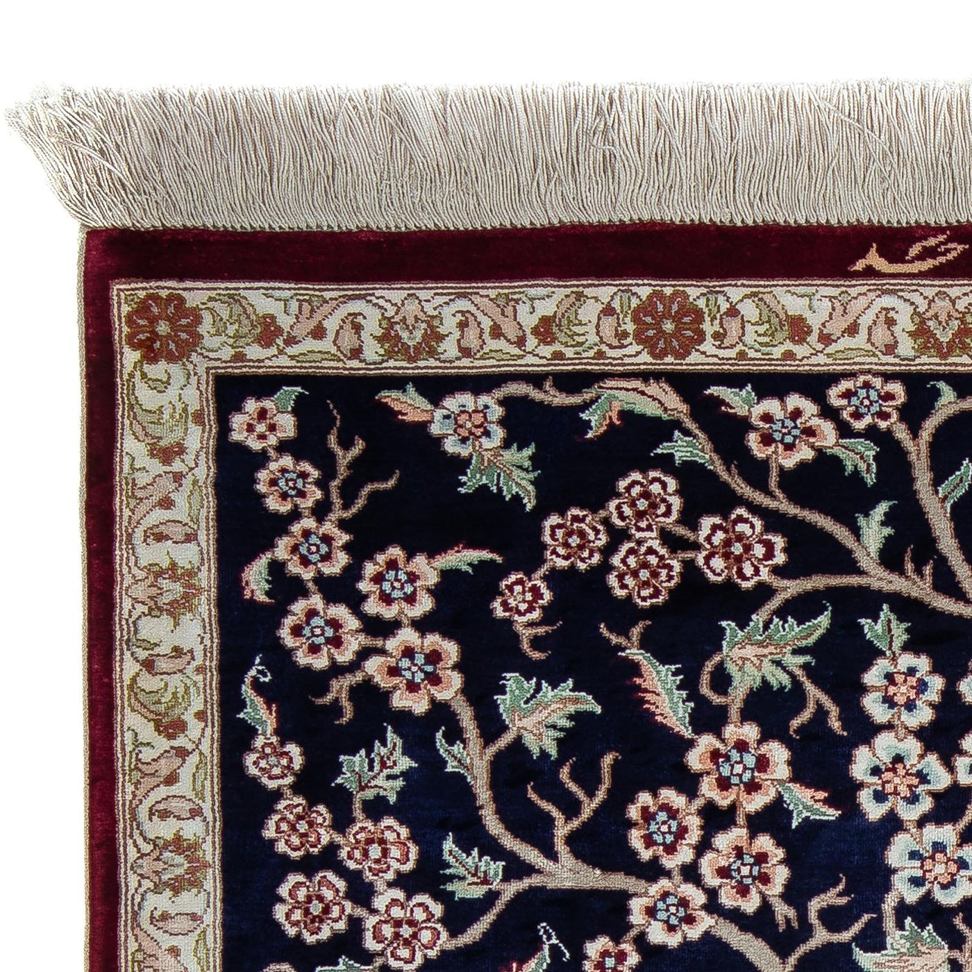 Qom Tæppe 87x59cm - Persisk tæppe