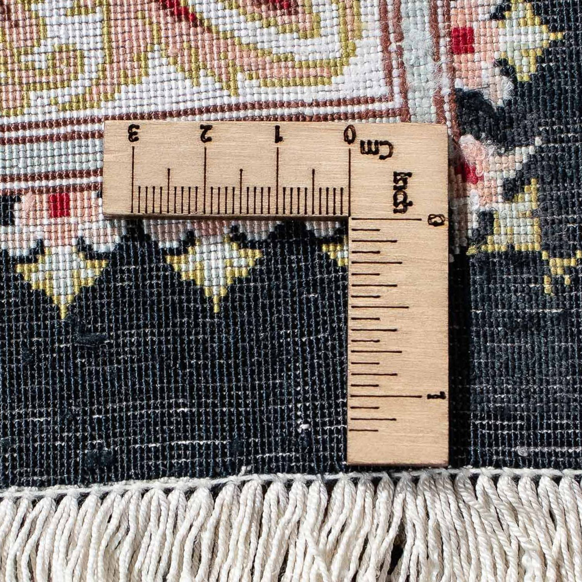 Persisk tæppe - Ghom - 89 x 57 cm - mørkeblå