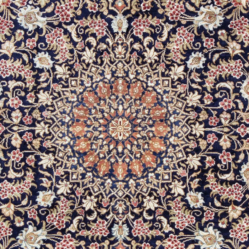 Persisk tæppe - Ghom - 82 x 57 cm - mørkerød