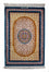 Silketæppe - Ghom Silk - Premium - 93 x 60 cm - mørkeblå