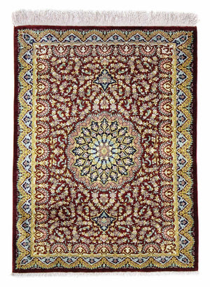 Persisk tæppe - Ghom - 78 x 57 cm - flerfarvet