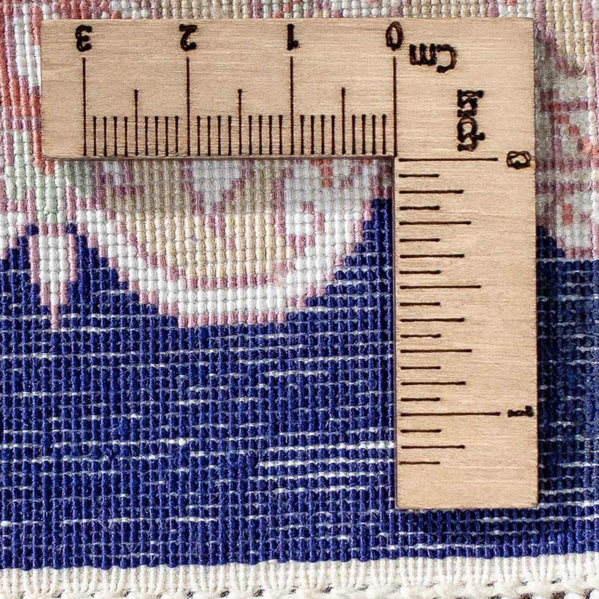 Persisk tæppe - Ghom - 80 x 56 cm - mørkeblå