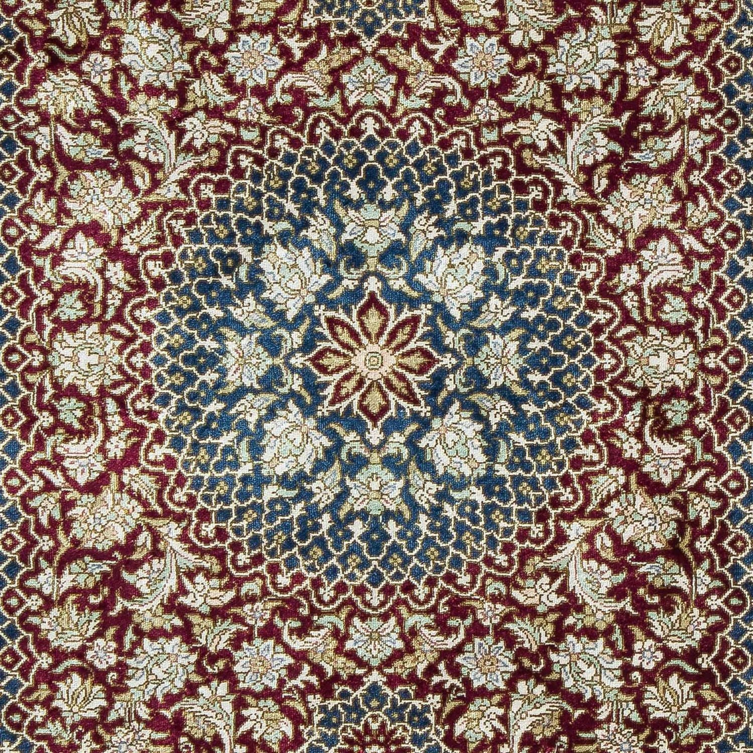 Persisk tæppe - Ghom - 92 x 61 cm - mørkeblå
