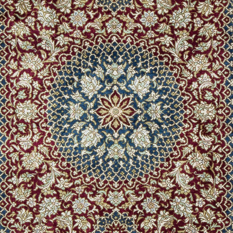Persisk tæppe - Ghom - 92 x 61 cm - mørkeblå