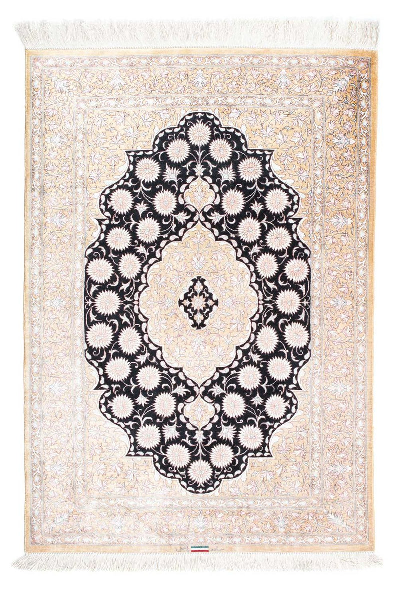 Persisk tæppe - Ghom - 113 x 77 cm - beige