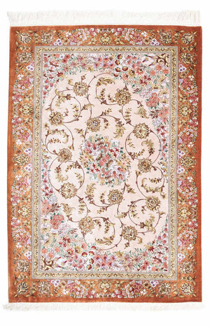 Persisk tæppe - Ghom - 123 x 80 cm - beige