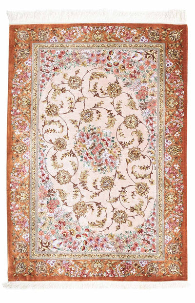Qom Tæppe 80x123cm - Persisk tæppe