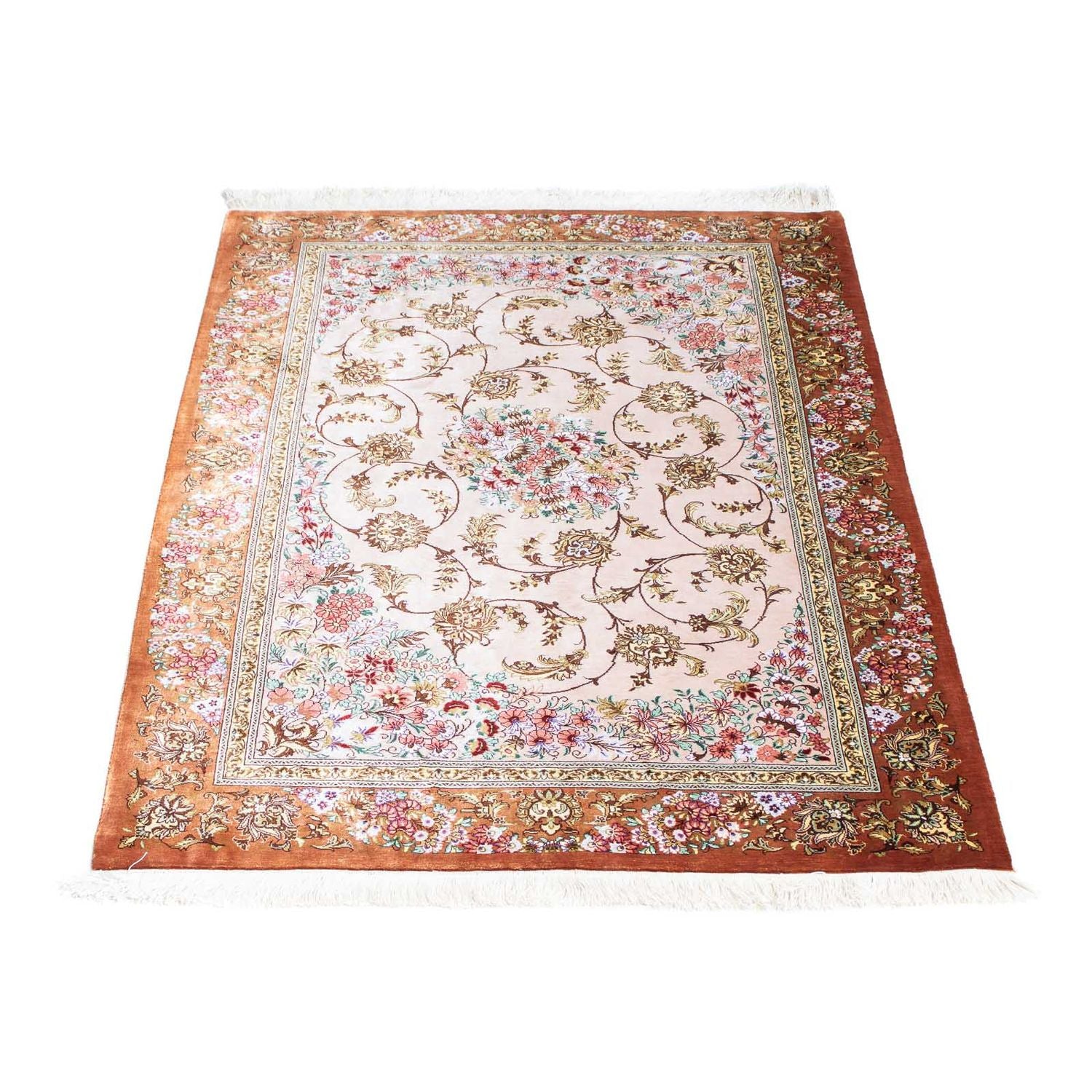 Persisk tæppe - Ghom - 123 x 80 cm - beige