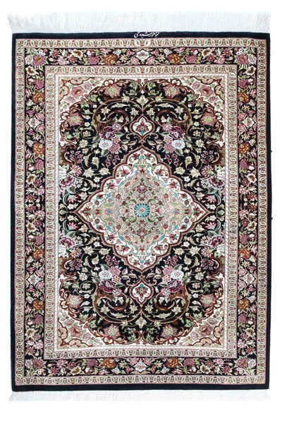 Qom Tæppe 80x114cm - Persisk tæppe