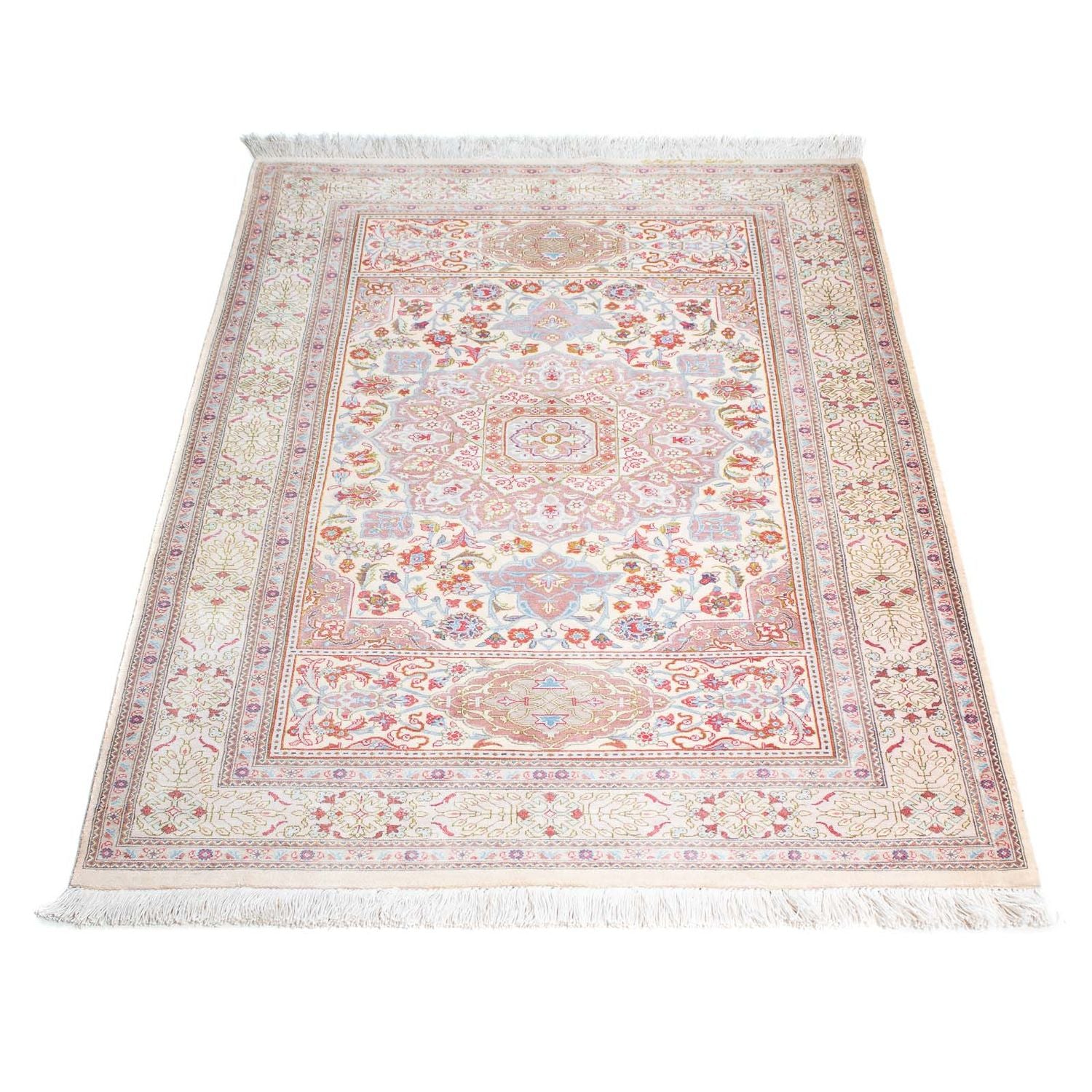 Persisk tæppe - Ghom - 122 x 75 cm - beige