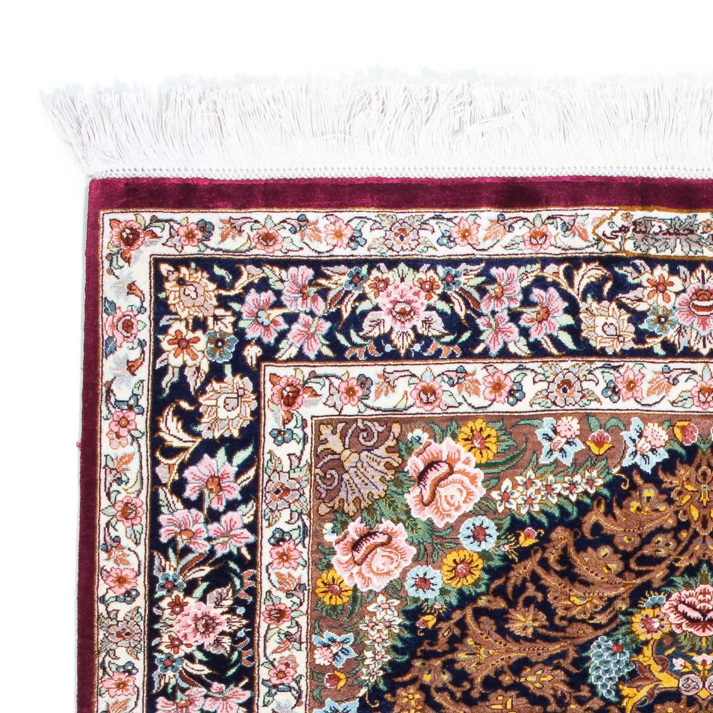 Qom Tæppe 119x79cm - Persisk tæppe