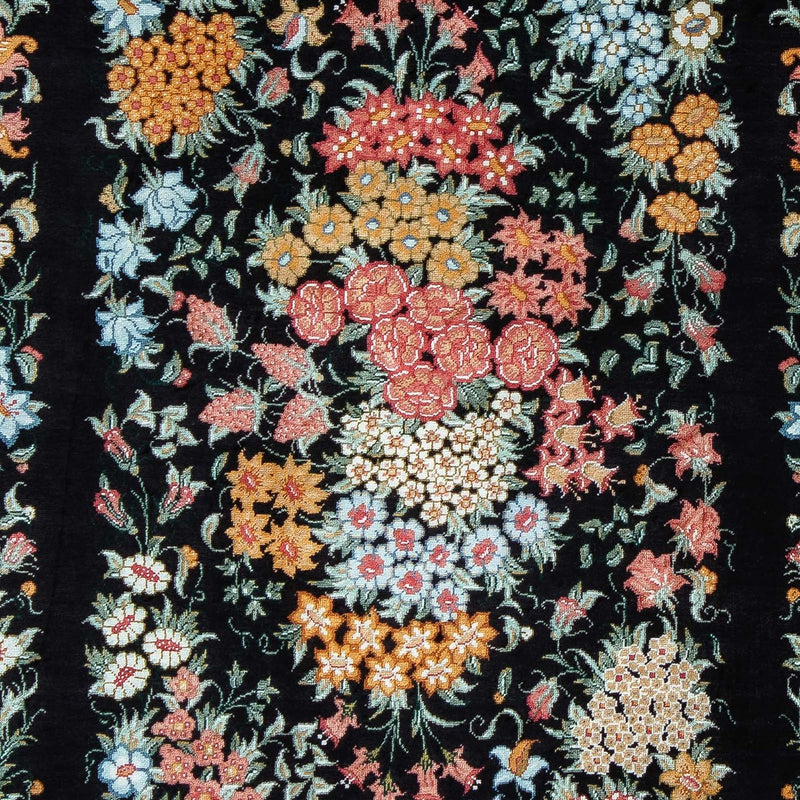 Persisk tæppe - Ghom - 89 x 60 cm - mørkeblå