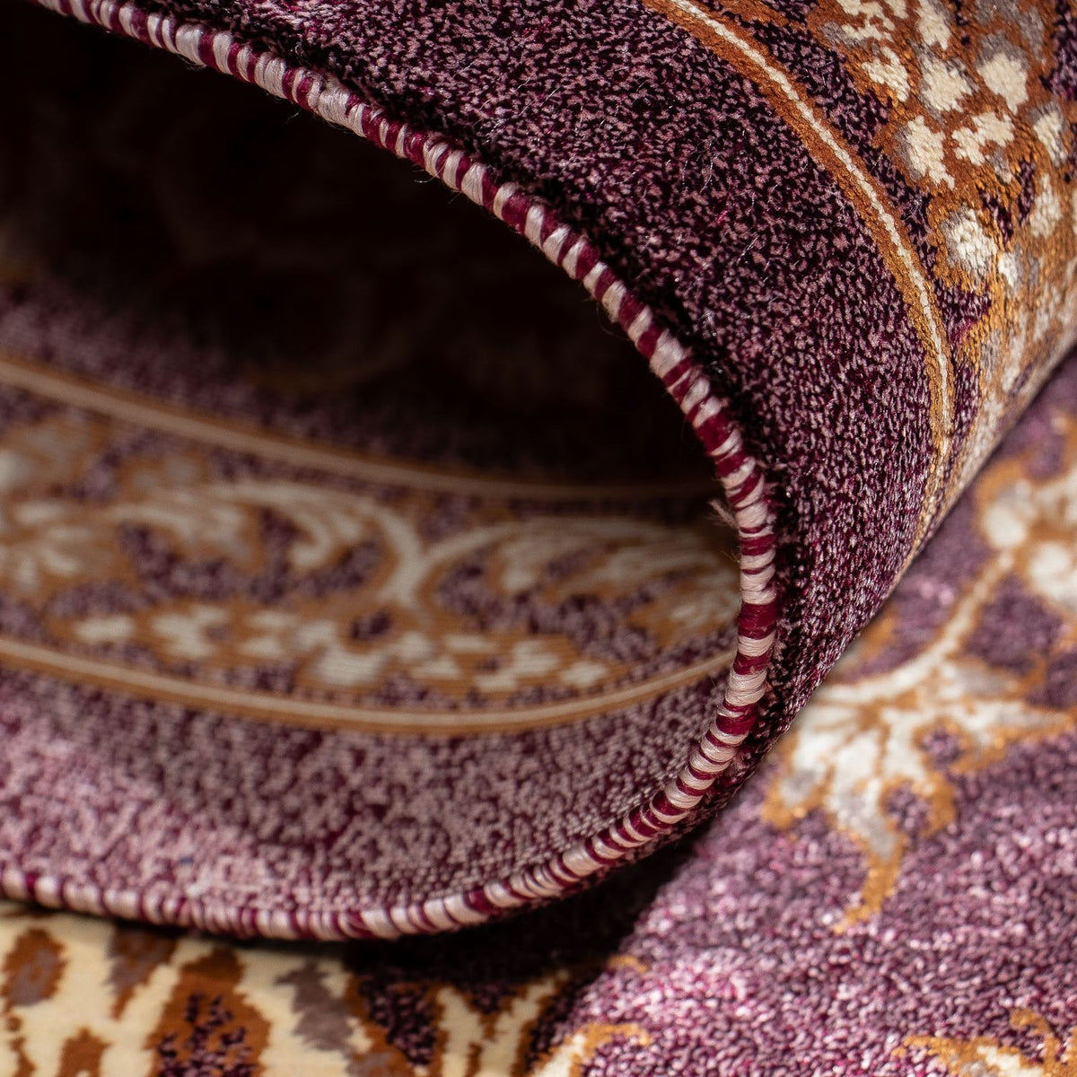 Persisk tæppe - Ghom - 87 x 59 cm - lilla