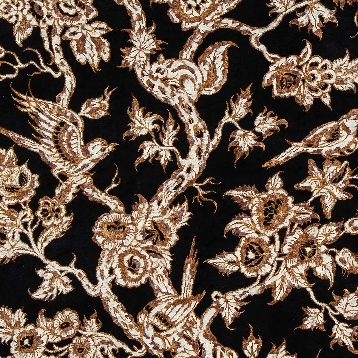 Persisk tæppe - Ghom - 92 x 58 cm - mørkeblå