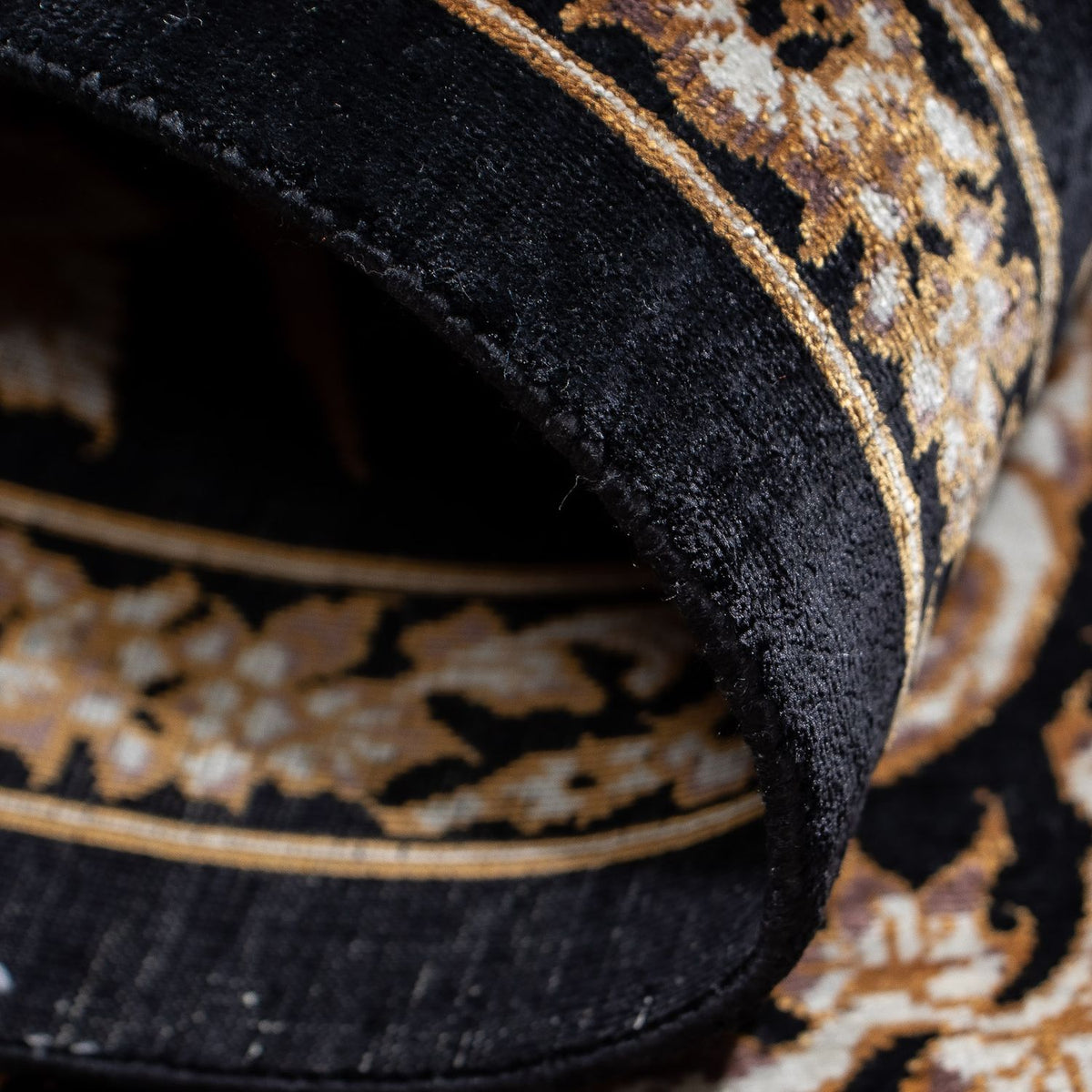 Persisk tæppe - Ghom - 92 x 58 cm - mørkeblå