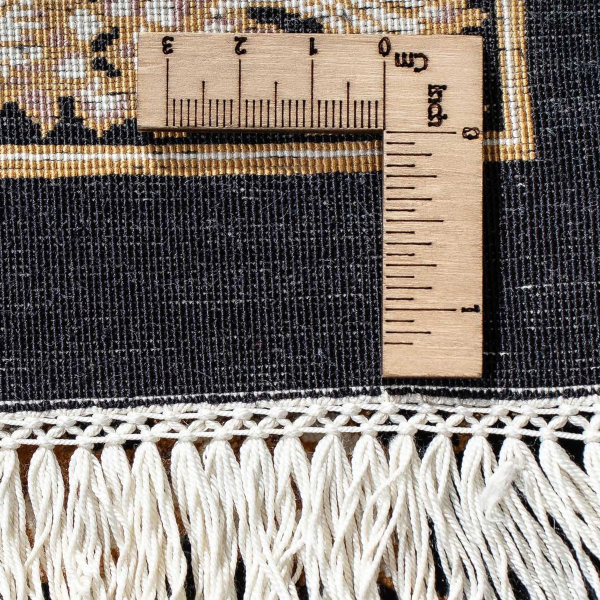 Persisk tæppe - Ghom - 92 x 58 cm - mørkeblå