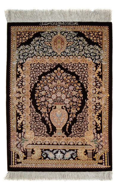 Qom Tæppe 61x90cm - Persisk tæppe