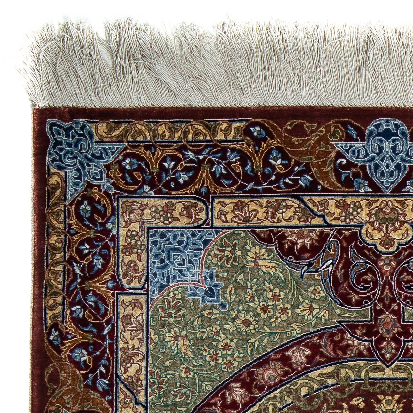 Qom Tæppe 90x61cm - Persisk tæppe