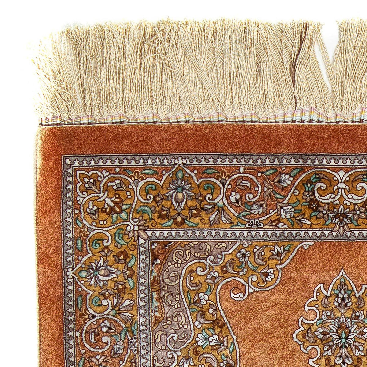 Persisk tæppe - Ghom - 96 x 59 cm - brun